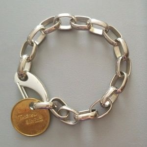 Twisted Silver llc Brand Tag Charm link Bracelet